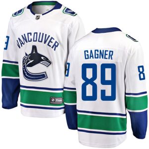 Herren Vancouver Canucks Eishockey Trikot Sam Gagner #89 Breakaway Weiß Fanatics Branded Auswärts